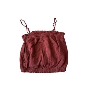 ATNHROPOLOGIE tank top size women's XS; Rust/Dark Red color;